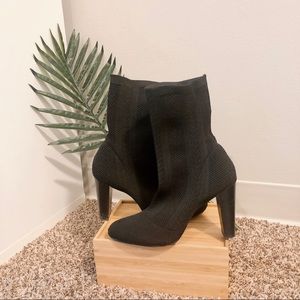 Charles by Charles David Block Heel Sock Booties